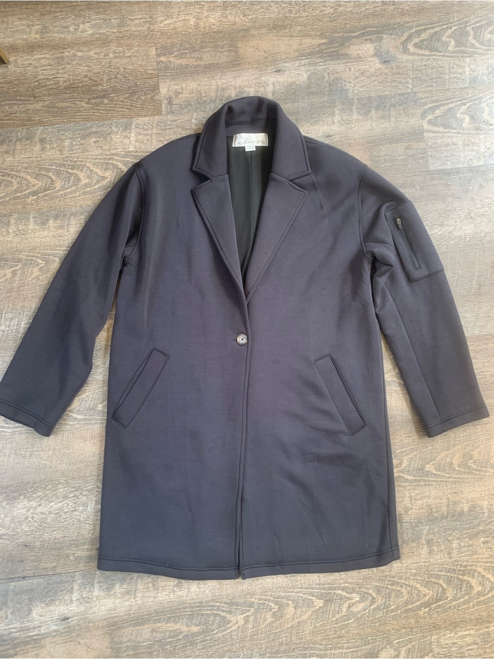 Vintage Havana  Single-Button Mid-Length Coat